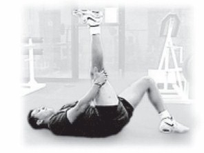 Rodilla al pecho - pierna recta