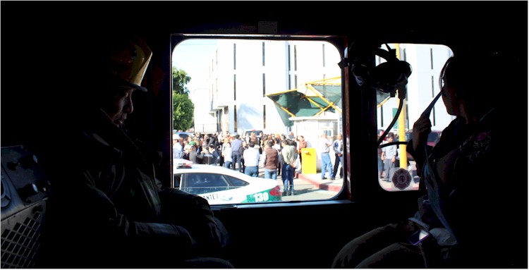 Simulacro de incendio en Ingresos del H Ayuntamiento