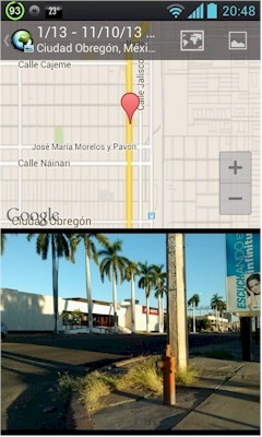 Hidrante Miguel Alemán y Yaqui georeferenciado