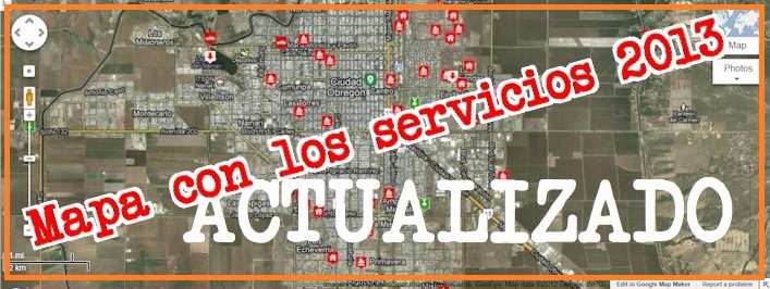 Mapa con los servicios del ao 2013 actualizado